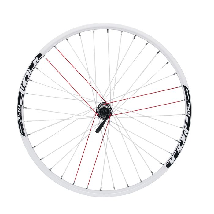 FRONT WHEEL  REMERX TOP DISC 26" SHIMANO HUB  ACERA HB-RM66 / 36 holes White