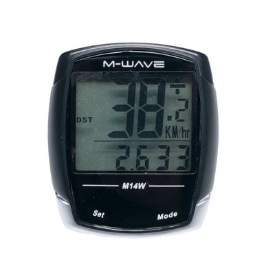 BICYCLE COMPUTER  "M-WAVE" 14 WIRELESS