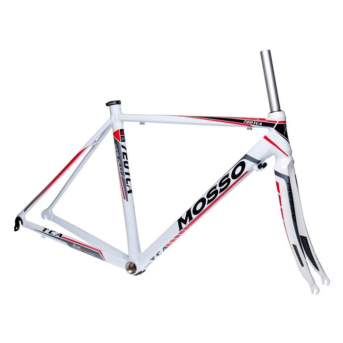 FRAME ROAD MOSSO 720TCA with CARBON FORK   Size:510mm   White / Gray / Red Line
