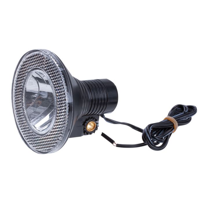 FRONT LAMP  FOR DYNAMO  WITH OPTION  ON/OFF-BLACK