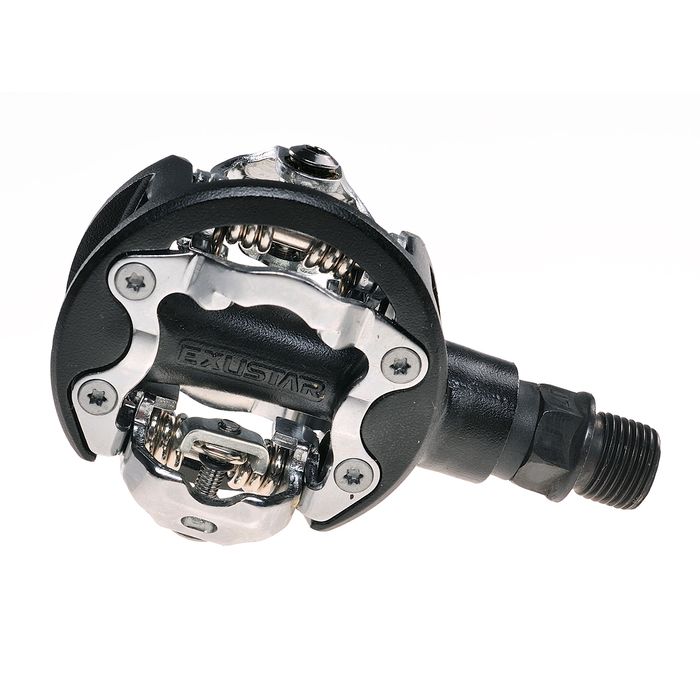 ALUMINUM PEDALS EXUSTAR MTB WITH CLAMP TO SPD SYSTEM