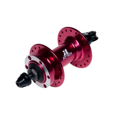 FRONT HUB JOYTECH 36 holes  for DISC Silver - Red Anodized