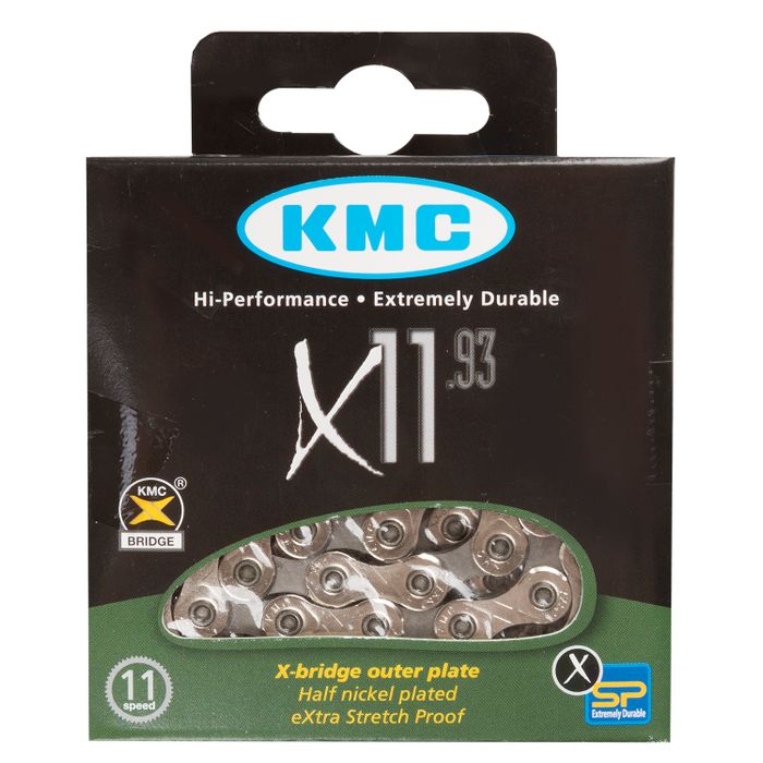 CHAIN KMC X-11-93 -  11 -speed /114 - links. Colour Silver / Gray