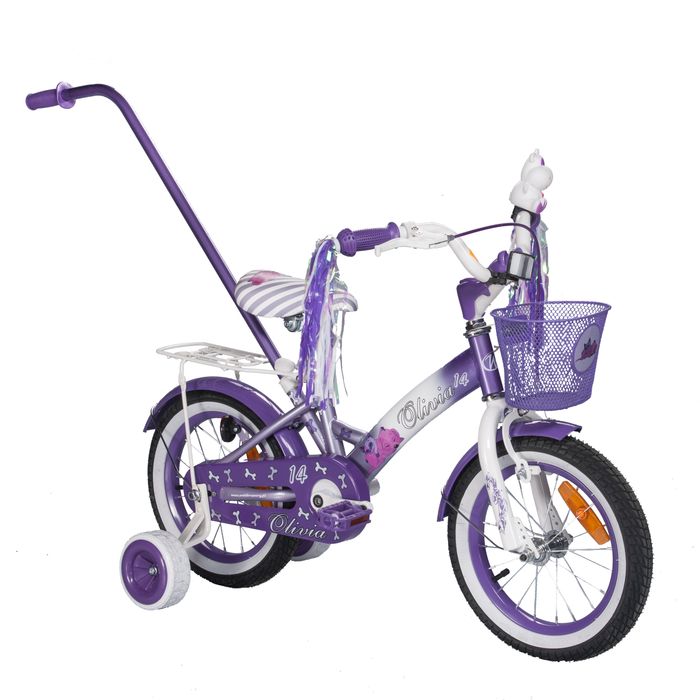 CHILDREN'S BICYCLE 14" OLIVIA Col. White / Purple 
