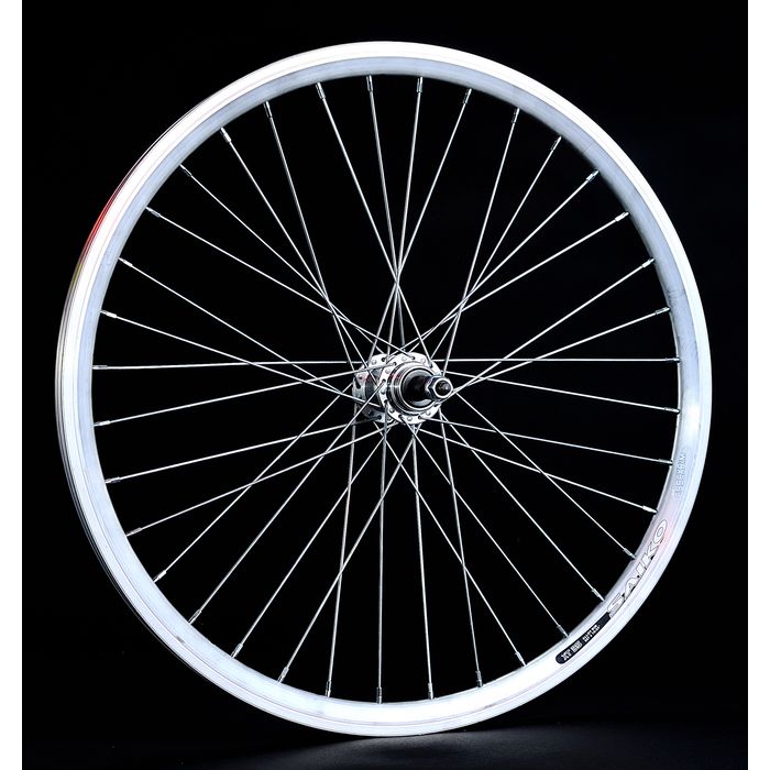 BACK WHEEL -24" RIM  SAIKO CONICAL mounting for nuts - Silver colour 